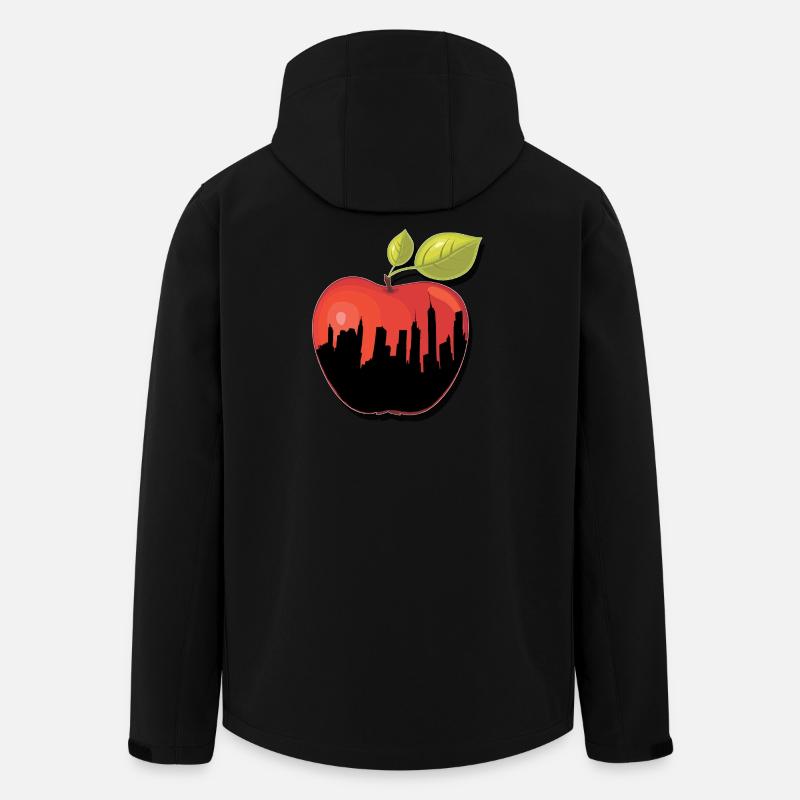 BIG APPLE NY New York Apfel Geschenk - Recycelte Männer Softshell-Jacke von Stanley/Stella - Schwarz