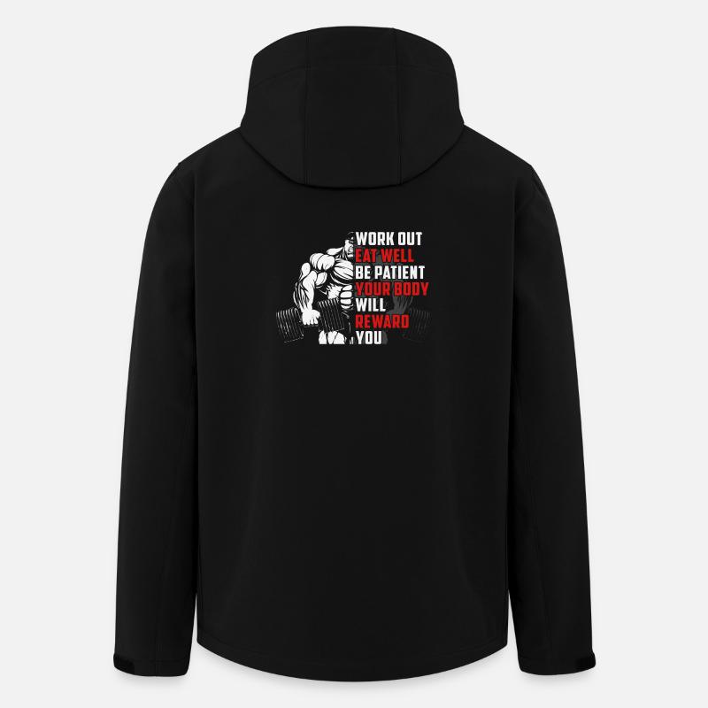 Gym Fitness - Recycelte Männer Softshell-Jacke von Stanley/Stella - Schwarz