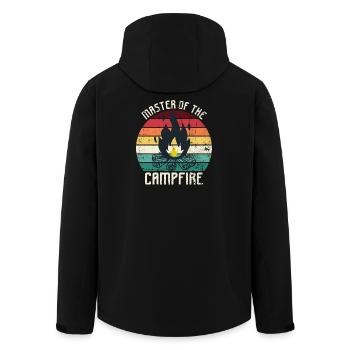 Master of the Campfire - Men’s Recycled Softshell Jacket by Stanley/Stella - black - Back - AI Model Male 185 light (185cm)