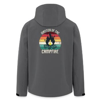 Maître du feu de camp - Veste softshell homme en polyester recyclé Stanley/Stella - charbon - Dos - AI Model Male 185 light (185cm)