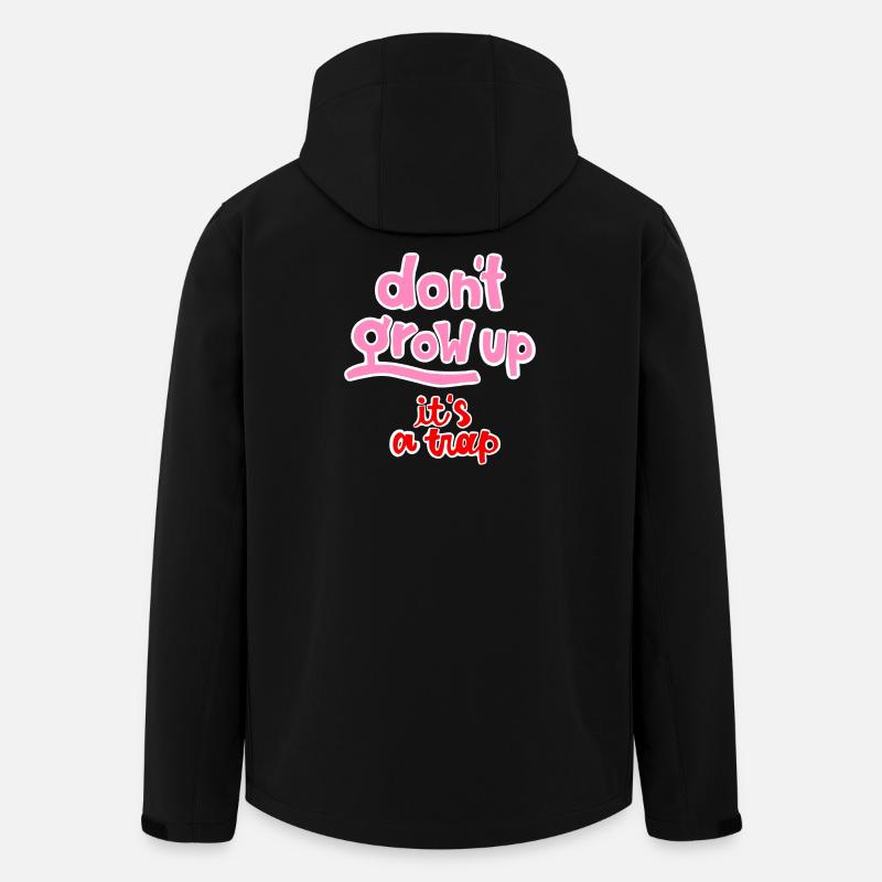 dont grow up - Recycelte Männer Softshell-Jacke von Stanley/Stella - Schwarz