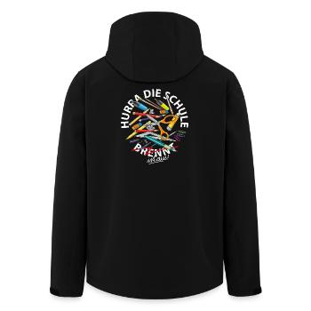 Hurra die Schule ist aus - Recycelte Männer Softshell-Jacke von Stanley/Stella - Schwarz - Hinten - AI Model Male 185 light (185cm)