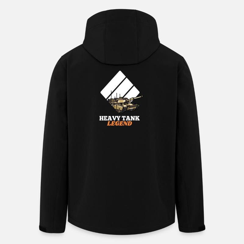 Légende du char lourd - Veste softshell homme en polyester recyclé Stanley/Stella - noir