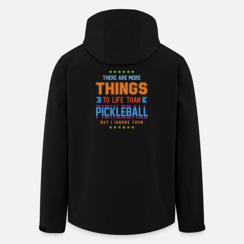 Pickleball - Recycelte Männer Softshell-Jacke von Stanley/Stella - Schwarz
