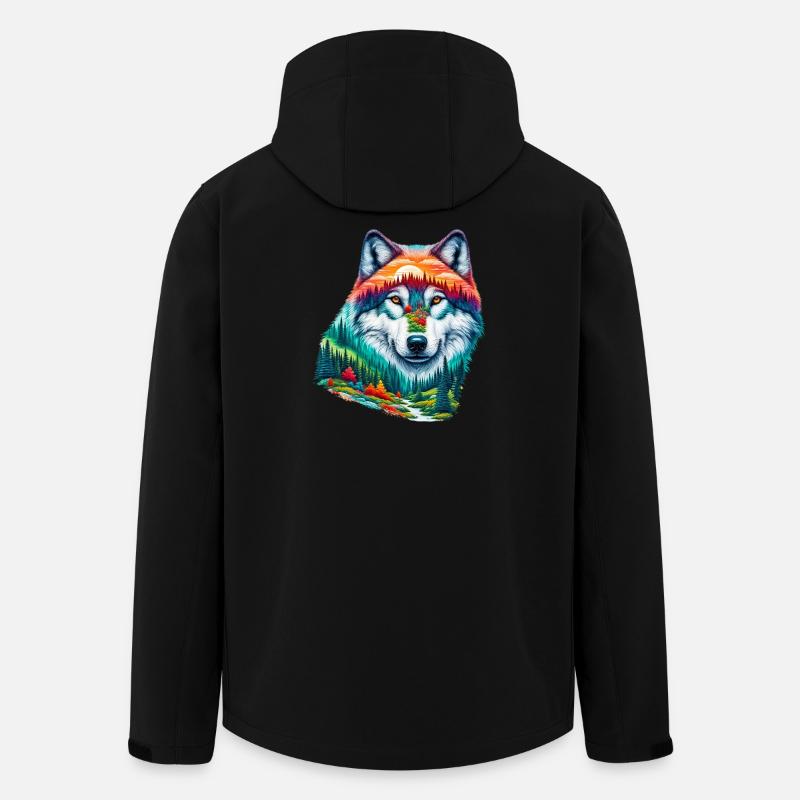 Wolf - Recycelte Männer Softshell-Jacke von Stanley/Stella - Schwarz