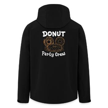 Donut-Party Donut - Recycelte Männer Softshell-Jacke von Stanley/Stella - Schwarz - Hinten - AI Model Male 185 light (185cm)