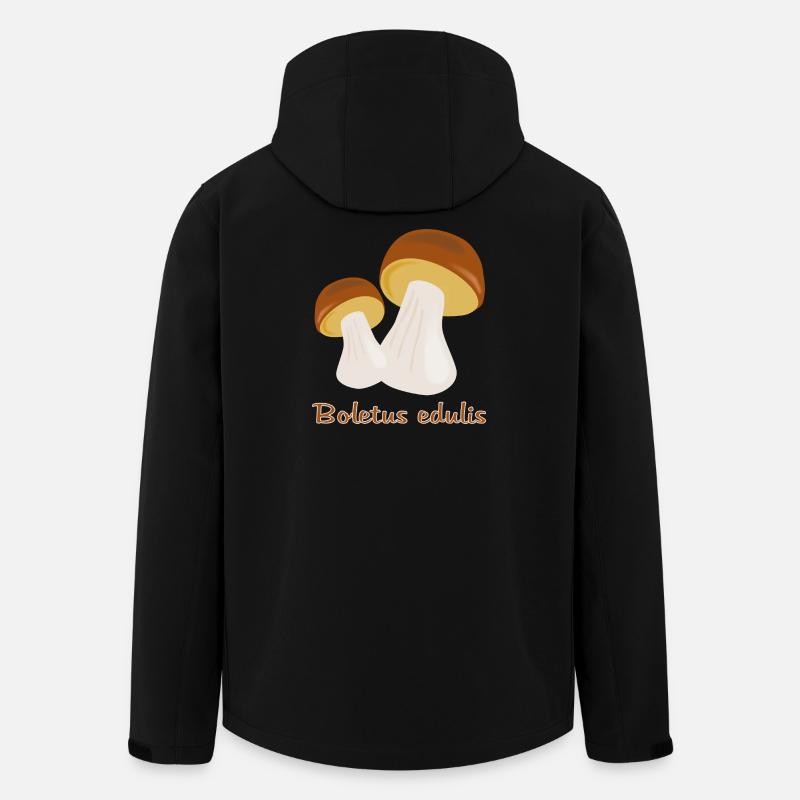 Autumn Mushrooms - Men’s Recycled Softshell Jacket by Stanley/Stella - black