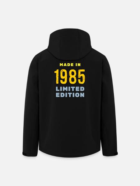 1985 - Men’s Recycled Softshell Jacket by Stanley/Stella - black