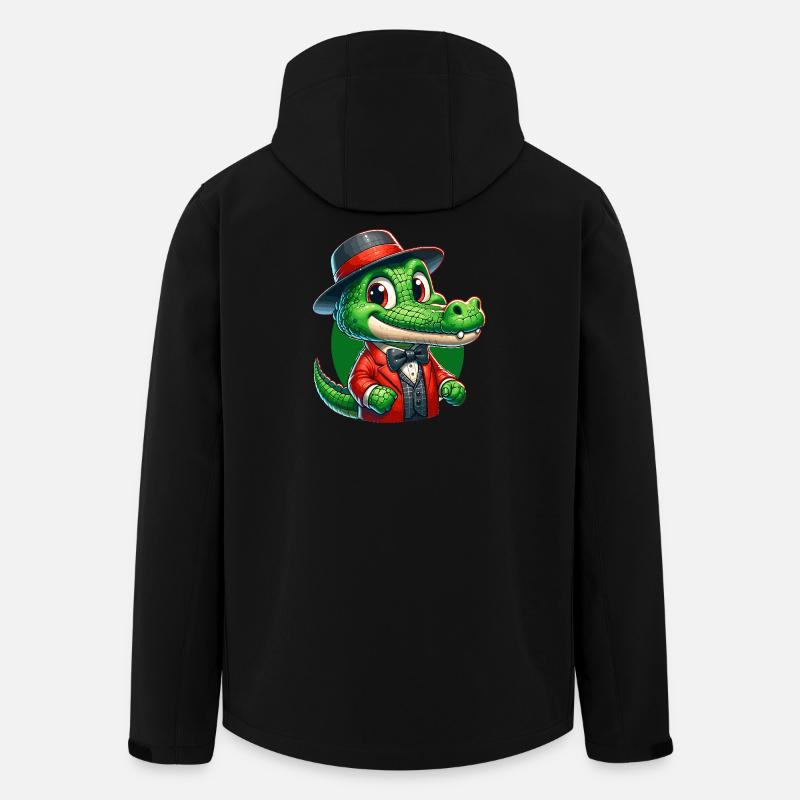 Krokodil ryska på ryska Ryska Krokodiler - Softshelljacka herr i återvunnen polyester Discoverer Stanley/Stella - svart
