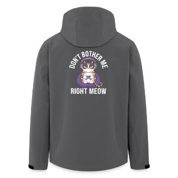 Gamer Cat: Stör mich nicht richtig Miau - Recycelte Männer Softshell-Jacke von Stanley/Stella - Schwarz - Hinten - AI Model Male 185 light (185cm)