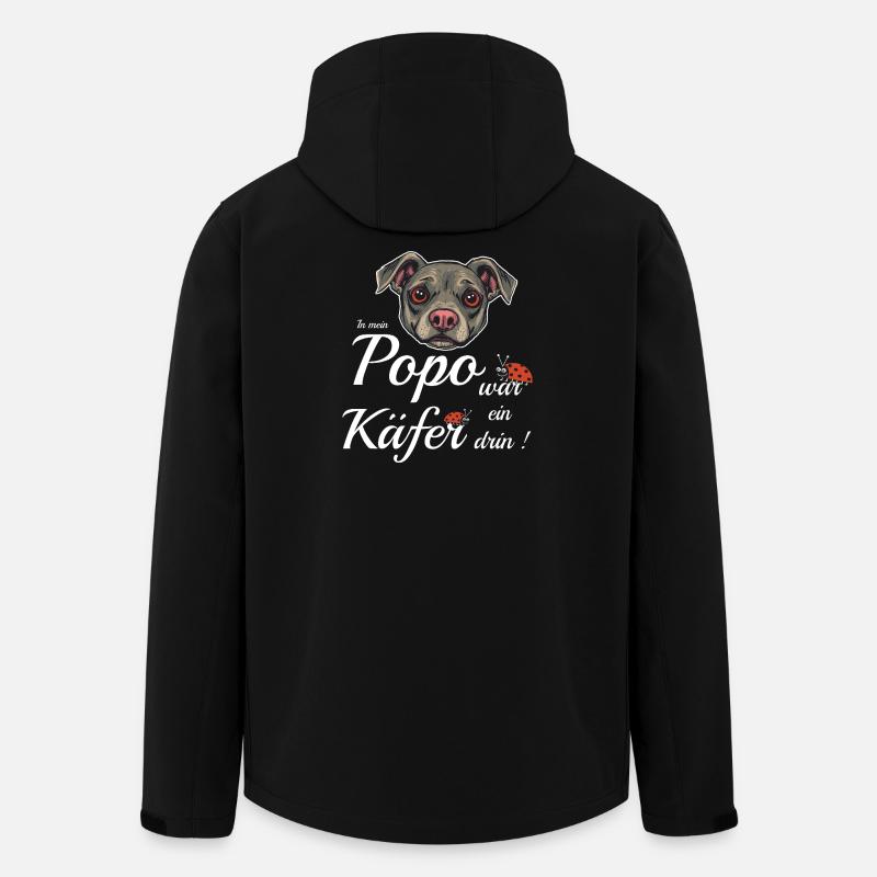 Drôle de chien - Veste softshell homme en polyester recyclé Stanley/Stella - noir