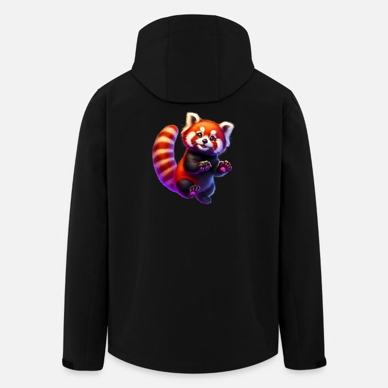 Red panda - Men’s Recycled Softshell Jacket by Stanley/Stella - black
