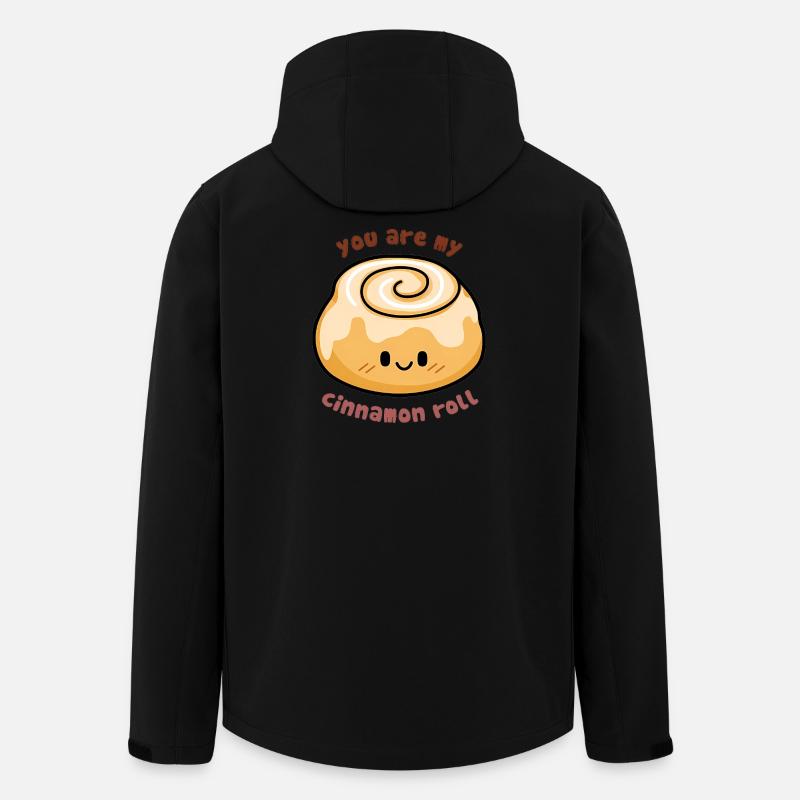 Süßes Zimtschnecken-Zitat - Recycelte Männer Softshell-Jacke von Stanley/Stella - Schwarz