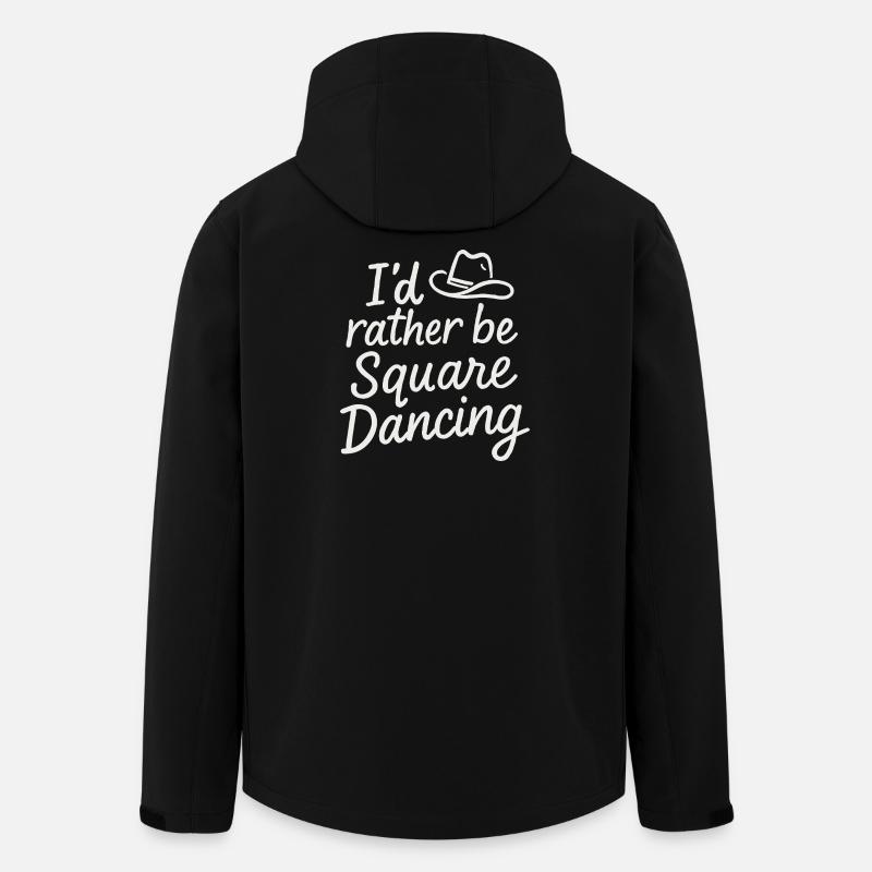 Je préfère danser carré - Veste softshell homme en polyester recyclé Stanley/Stella - noir