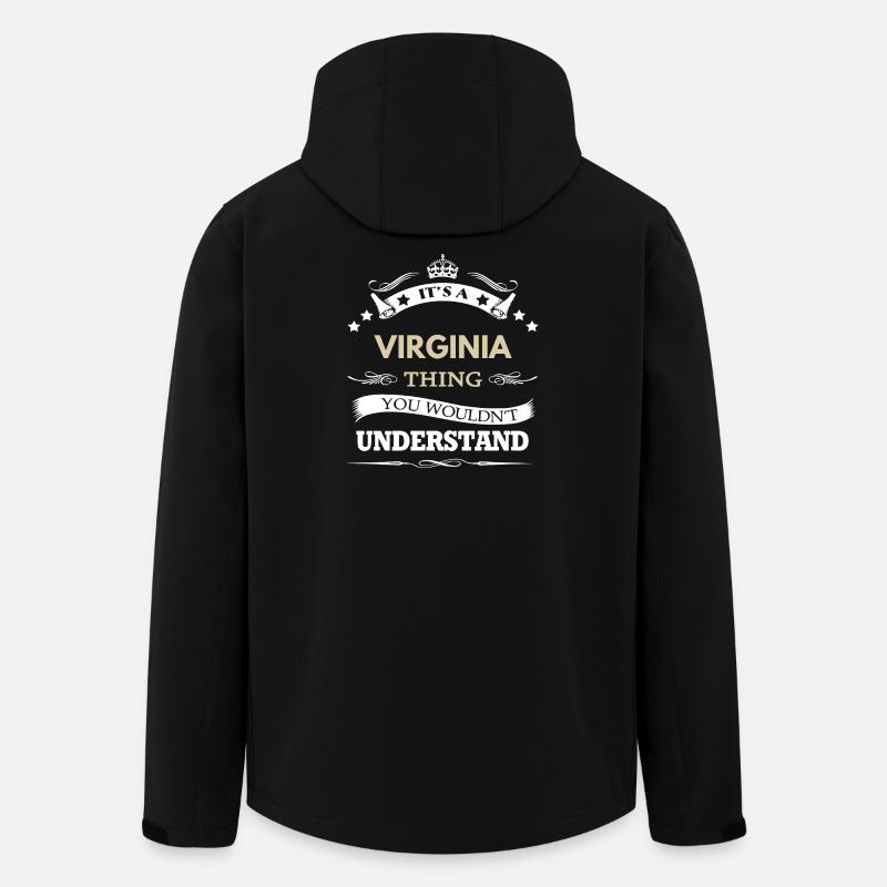 Es ist eine Virginia-Sache, die Sie nicht verstehen würden - Recycelte Männer Softshell-Jacke von Stanley/Stella - Schwarz