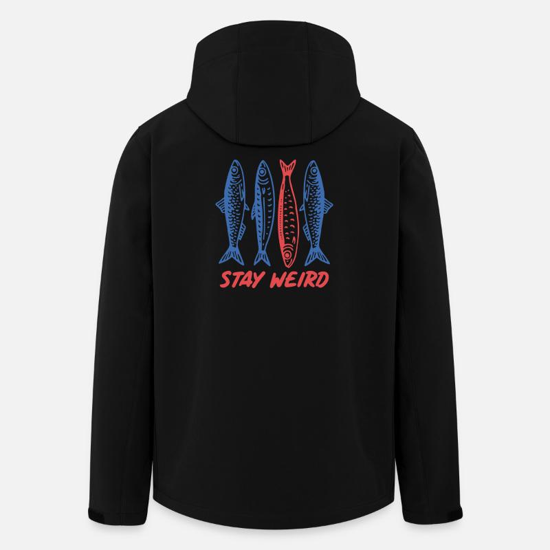 Sardinen bleiben seltsam - Recycelte Männer Softshell-Jacke von Stanley/Stella - Schwarz