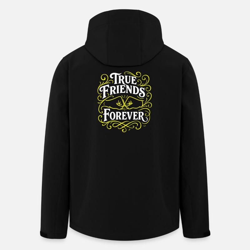 Treue Freunde Für Immer - Recycelte Männer Softshell-Jacke von Stanley/Stella - Schwarz
