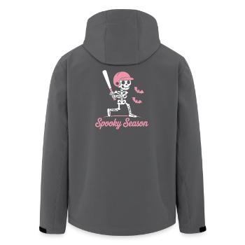 Spooky Skeleton Baseball en rose - Veste softshell homme en polyester recyclé Stanley/Stella - noir - Dos - AI Model Male 185 light (185cm)