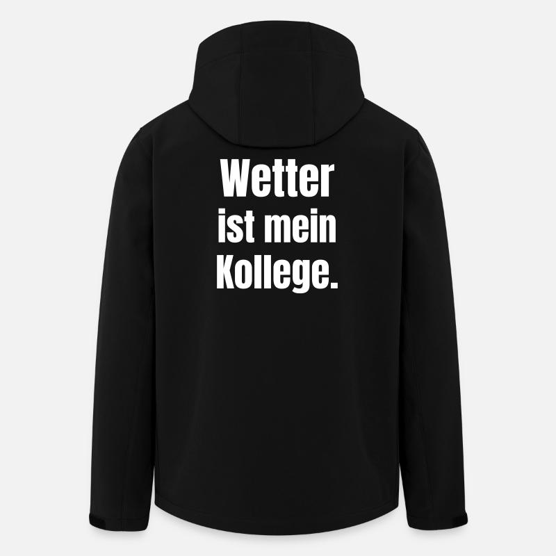 Weather is my colleague - Men’s Recycled Softshell Jacket by Stanley/Stella - black
