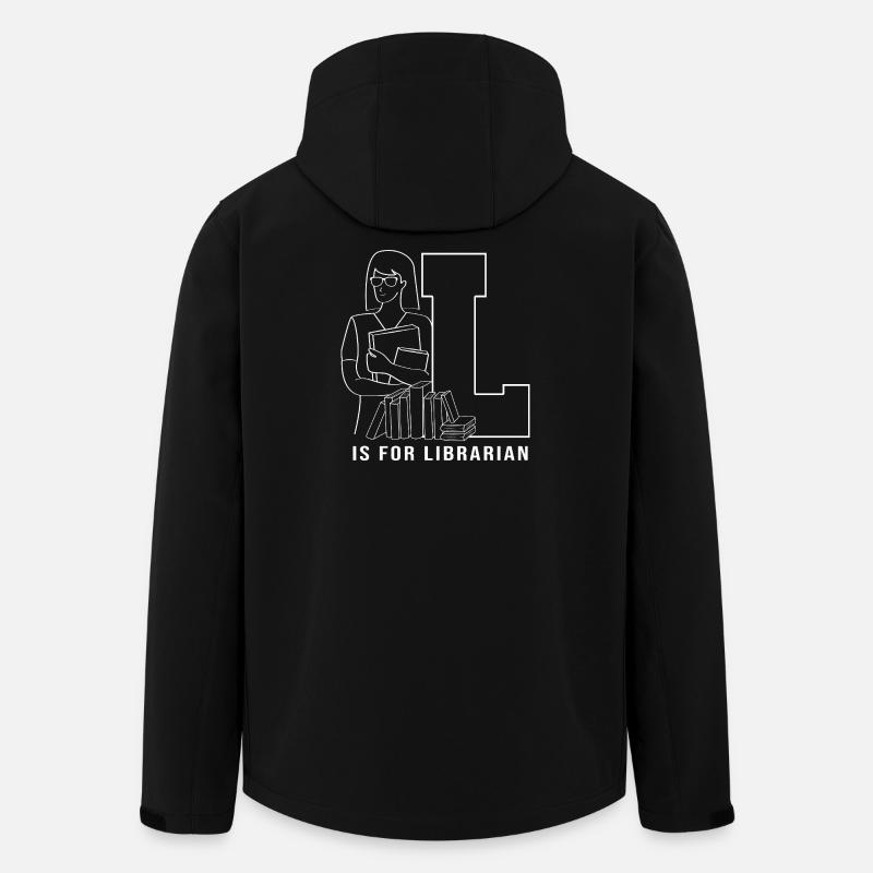 Bookworm Library Reading - Men’s Recycled Softshell Jacket by Stanley/Stella - black