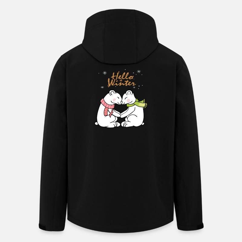 Hello Winter  - Recycelte Männer Softshell-Jacke von Stanley/Stella - Schwarz