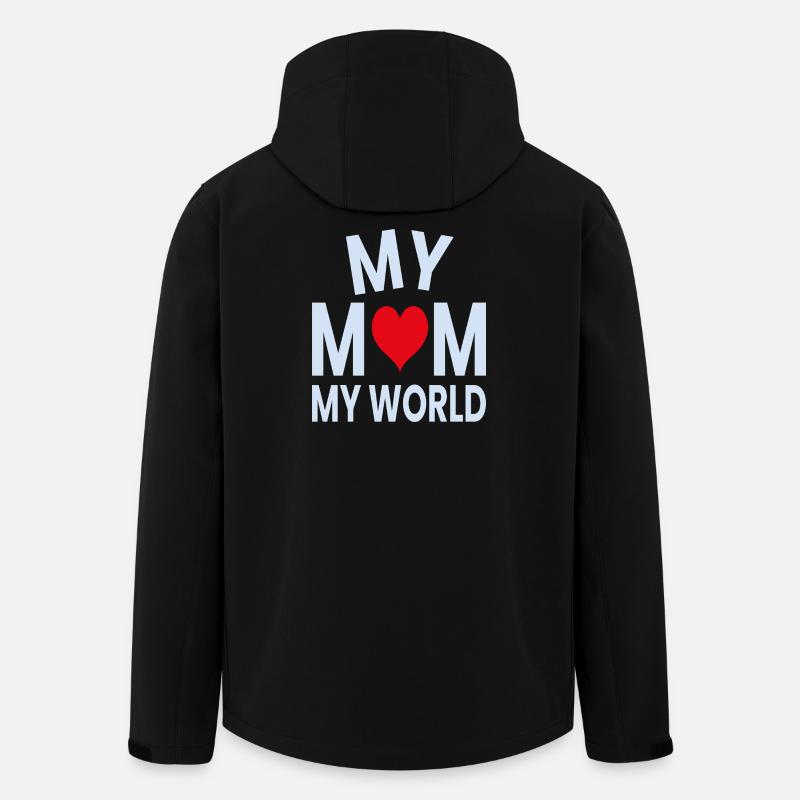 Ma mère, mon cœur du monde - Veste softshell homme en polyester recyclé Stanley/Stella - noir