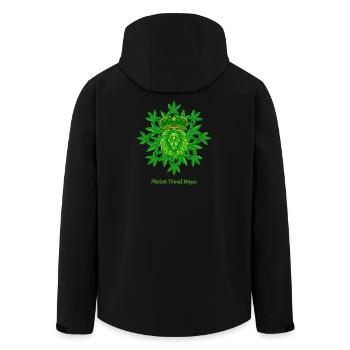 Pisdez Weed Blyat - Men’s Recycled Softshell Jacket by Stanley/Stella - black - Back - AI Model Male 185 light (185cm)