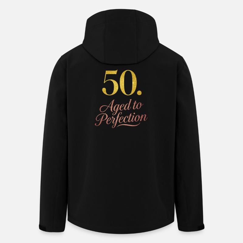 50e anniversaire vieilli à la perfection - Veste softshell homme en polyester recyclé Stanley/Stella - noir