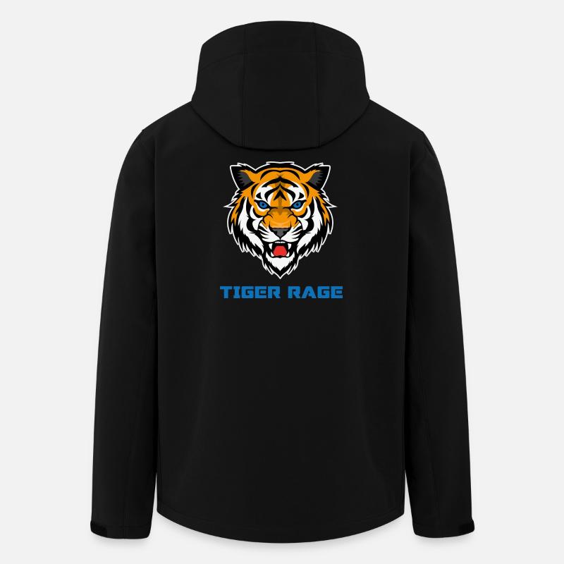 Tiger Gym Workout - Men’s Recycled Softshell Jacket by Stanley/Stella - black