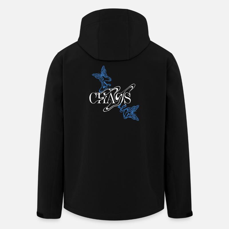 Fontaine papillon avec ailes - Veste softshell homme en polyester recyclé Stanley/Stella - noir
