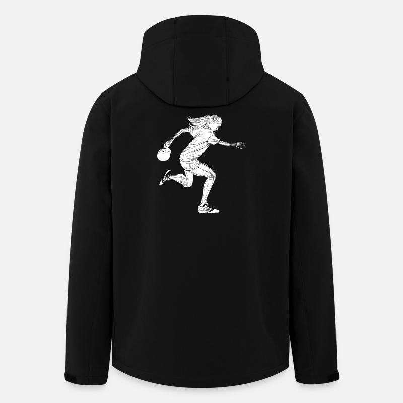 Bowlingspieler Mädchen - Recycelte Männer Softshell-Jacke von Stanley/Stella - Schwarz