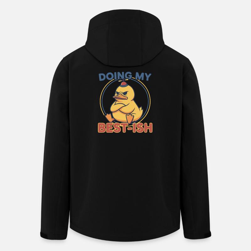 Doing My Best-Ish Duck - Men’s Recycled Softshell Jacket by Stanley/Stella - black