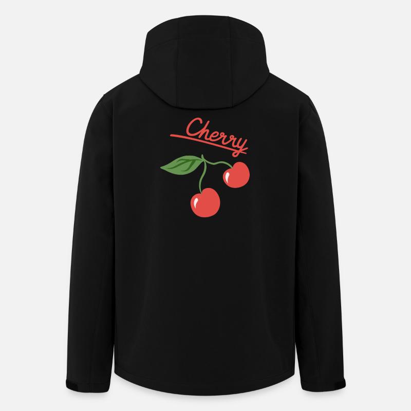 Cherry Fruit Summer Design - Recycelte Männer Softshell-Jacke von Stanley/Stella - Schwarz
