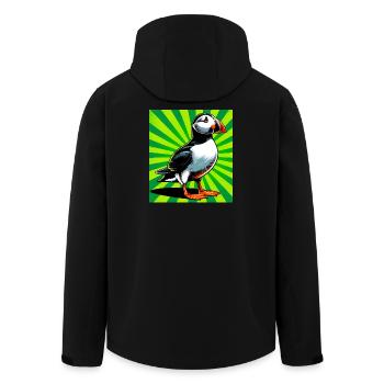 macareux - Veste softshell homme en polyester recyclé Stanley/Stella - noir - Dos - AI Model Male 185 light (185cm)
