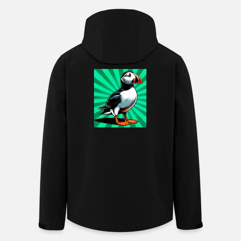 puffin - Men’s Recycled Softshell Jacket by Stanley/Stella - black