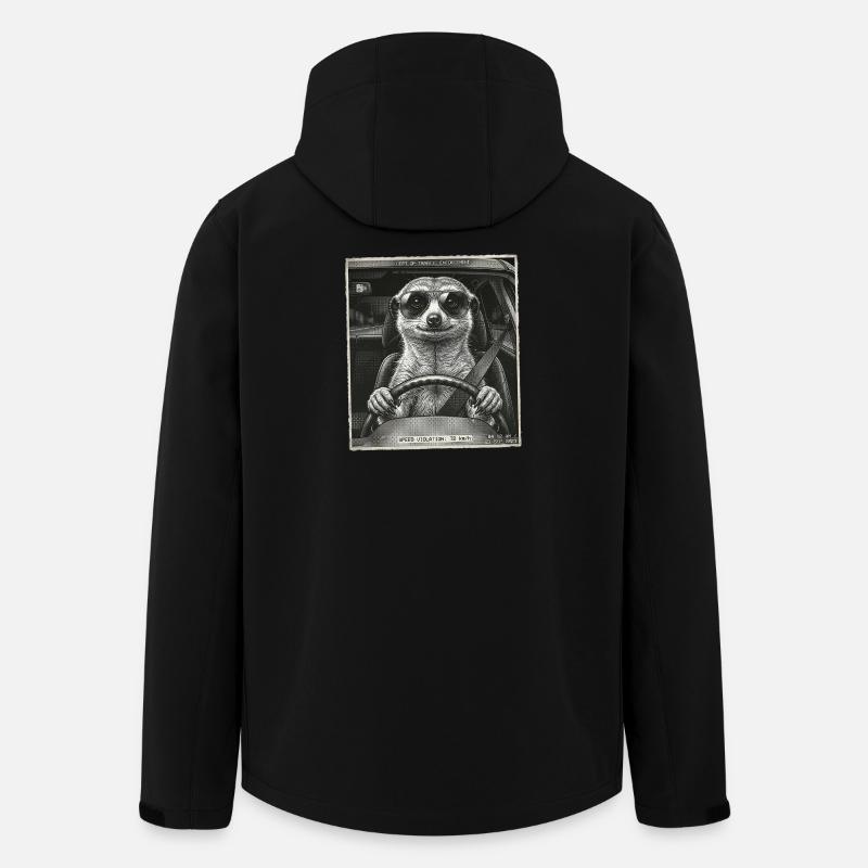 Erdmännchen Geblitzt - Recycelte Männer Softshell-Jacke von Stanley/Stella - Schwarz