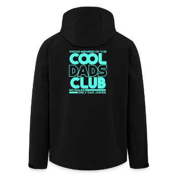 Cool Dads Club - Papa Vatertag Geschenk - Recycelte Männer Softshell-Jacke von Stanley/Stella - Schwarz - Hinten - AI Model Male 185 light (185cm)