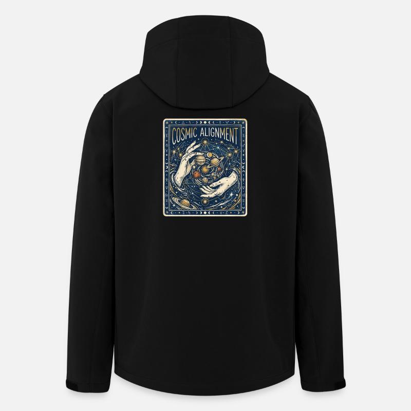 Cosmic Alignment - Recycelte Männer Softshell-Jacke von Stanley/Stella - Schwarz