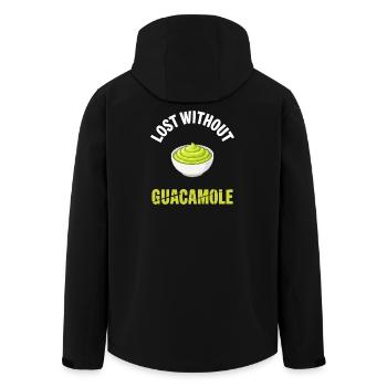 Guacamole Avocado Guac Dip Geschenke - Recycelte Männer Softshell-Jacke von Stanley/Stella - Schwarz - Hinten - AI Model Male 185 light (185cm)