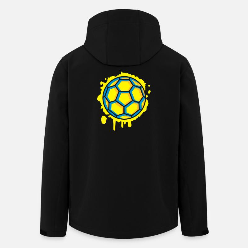 Handball Graffiti - Men’s Recycled Softshell Jacket by Stanley/Stella - black