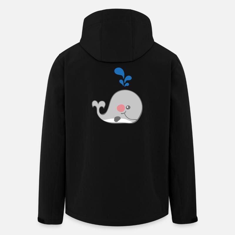 whale - Men’s Recycled Softshell Jacket by Stanley/Stella - black