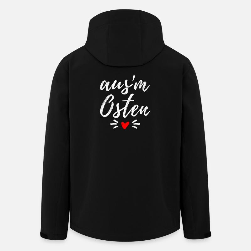 Osten - Ossi - Ost Deutschland - Mauerfall - Recycelte Männer Softshell-Jacke von Stanley/Stella - Schwarz