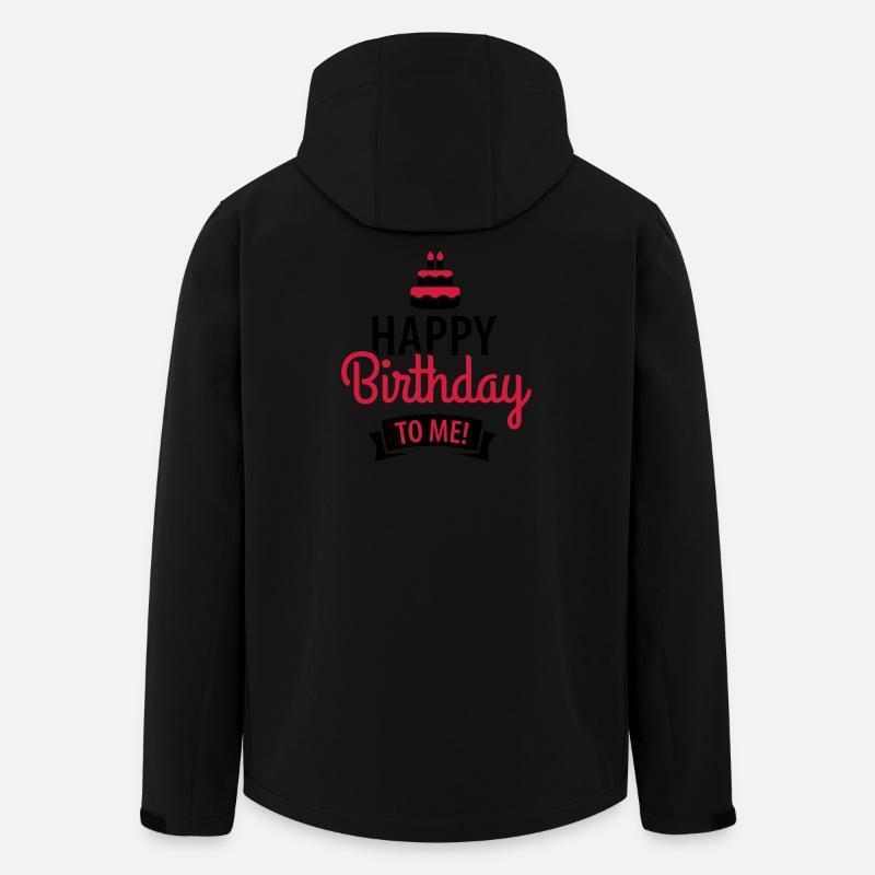 Happy birthday to me! - Veste softshell homme en polyester recyclé Stanley/Stella - noir