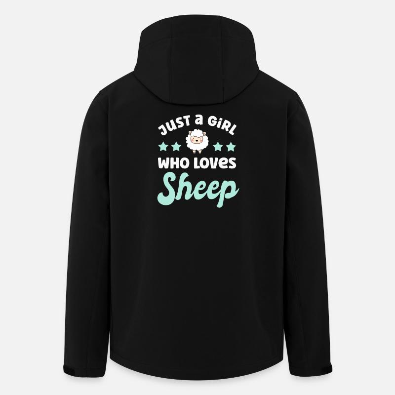Schaf Schafe - Recycelte Männer Softshell-Jacke von Stanley/Stella - Schwarz