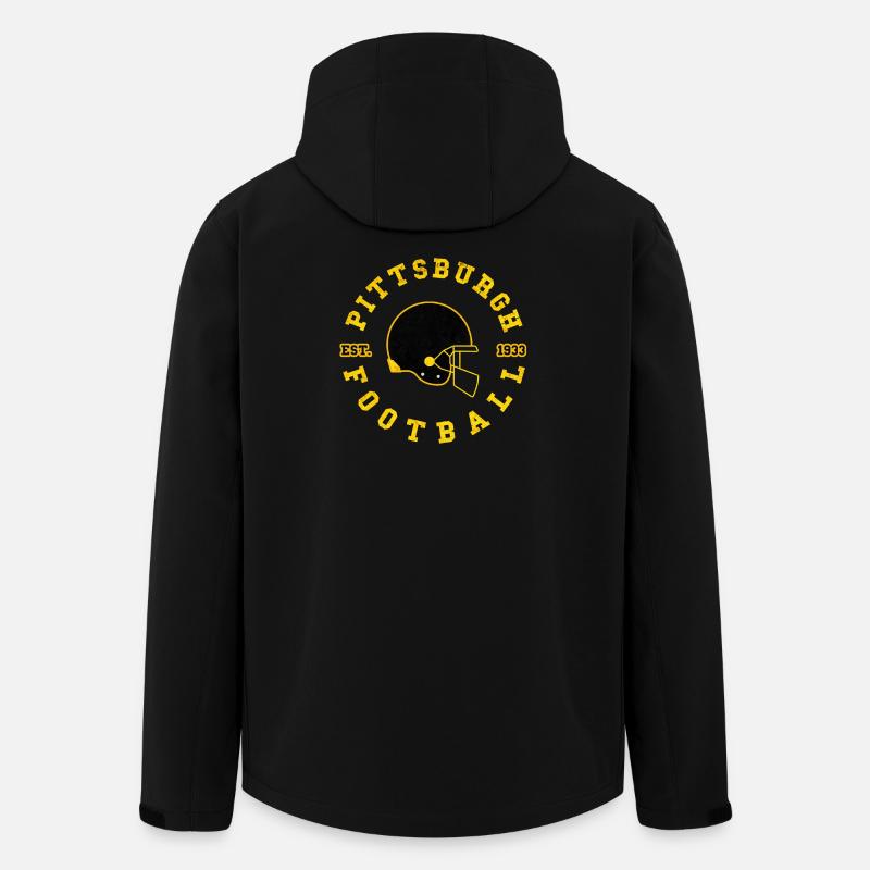 Pittsburger Football Logo 1933 - Recycelte Männer Softshell-Jacke von Stanley/Stella - Schwarz