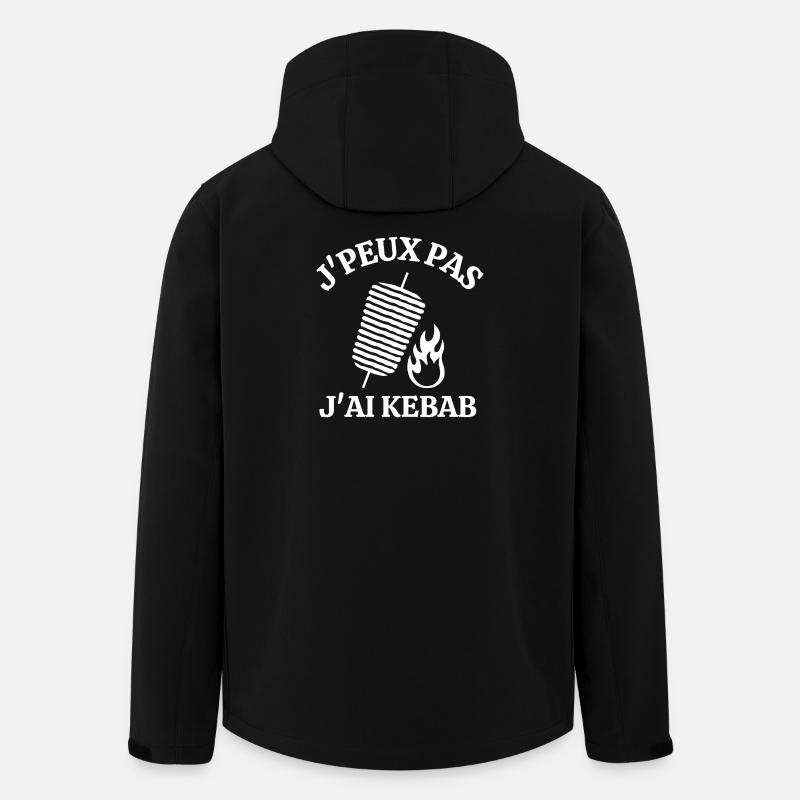 kebab, manger un kebab, KEBAB - Veste softshell homme en polyester recyclé Stanley/Stella - noir