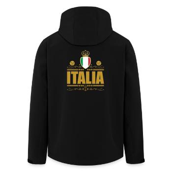VIGNETTE D’OR ITALIA CALCIO - Veste softshell homme en polyester recyclé Stanley/Stella - noir - Dos - AI Model Male 185 light (185cm)