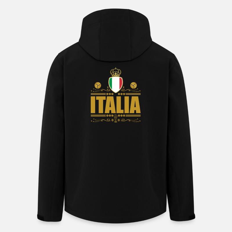 ITALIA CALCIO GOLD VIGNETTE - Recycelte Männer Softshell-Jacke von Stanley/Stella - Schwarz