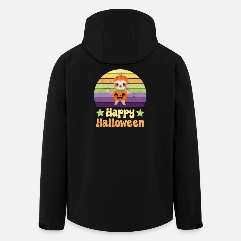 Halloween Faultier - Recycelte Männer Softshell-Jacke von Stanley/Stella - Schwarz