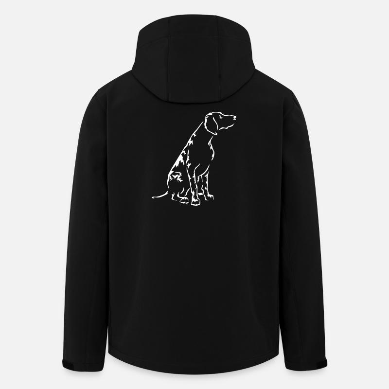 Deutsch Kurzhaar "Black Edition" - Recycelte Männer Softshell-Jacke von Stanley/Stella - Schwarz